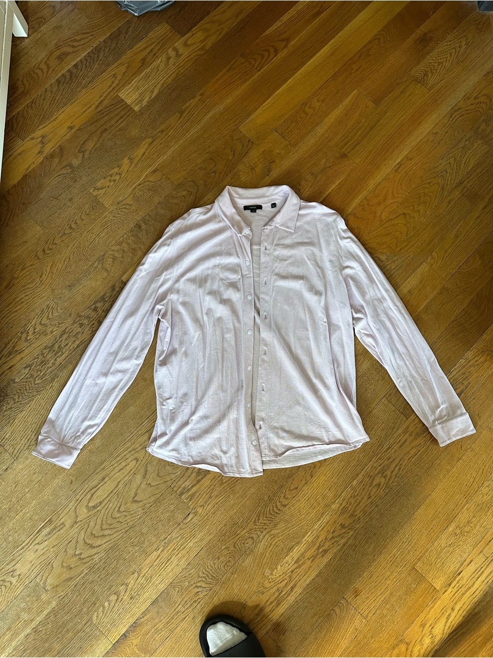 Vince Men’s Shirt Long Sleeve Button Down Light Pink Size XL